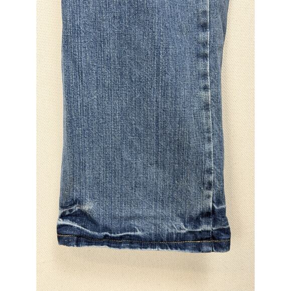 Wrangler Bootcut Men's Jeans Blue Denim Sz 33x36 (34) Cowboy Rancher Rodeo Work - Picture 4 of 16